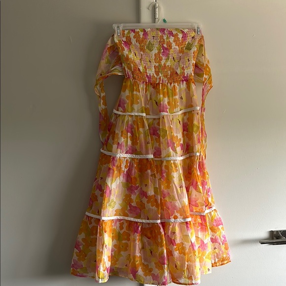 Lulus Dresses & Skirts - Sunlight Aura Orange Floral Dress from Lulus